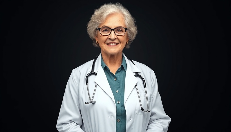 Elderly woman doctor discussing silent signs in elderly people, reassuring smile.