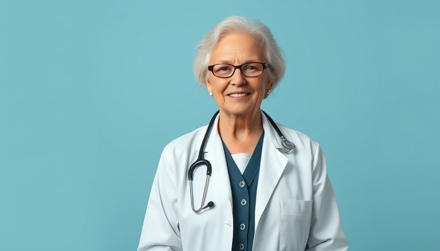 Mature woman advocating superfoods for bone health.