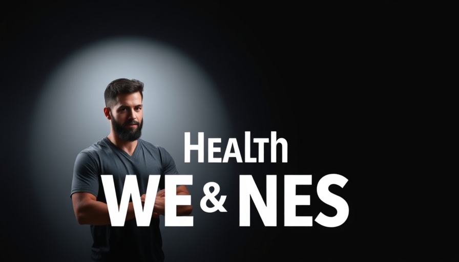 Health channel banner with host, promoting wellness.