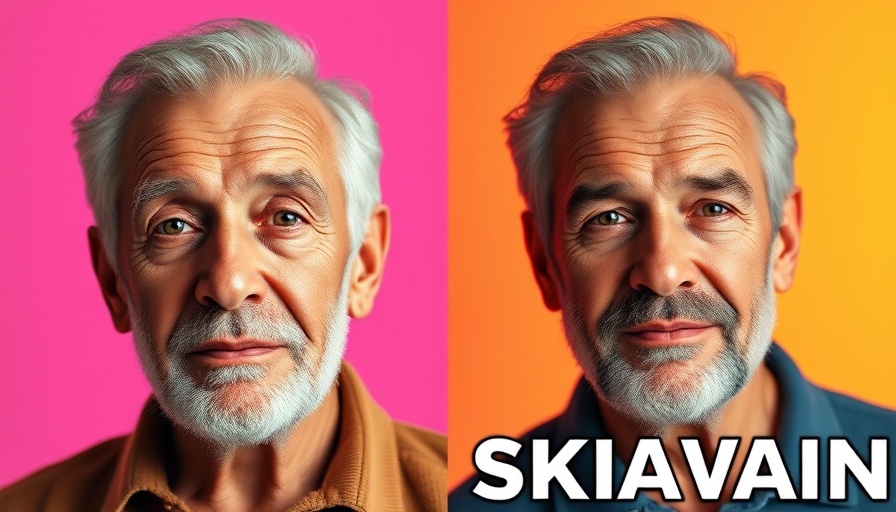 Visual comparison of aging, youthful appearance emphasis.