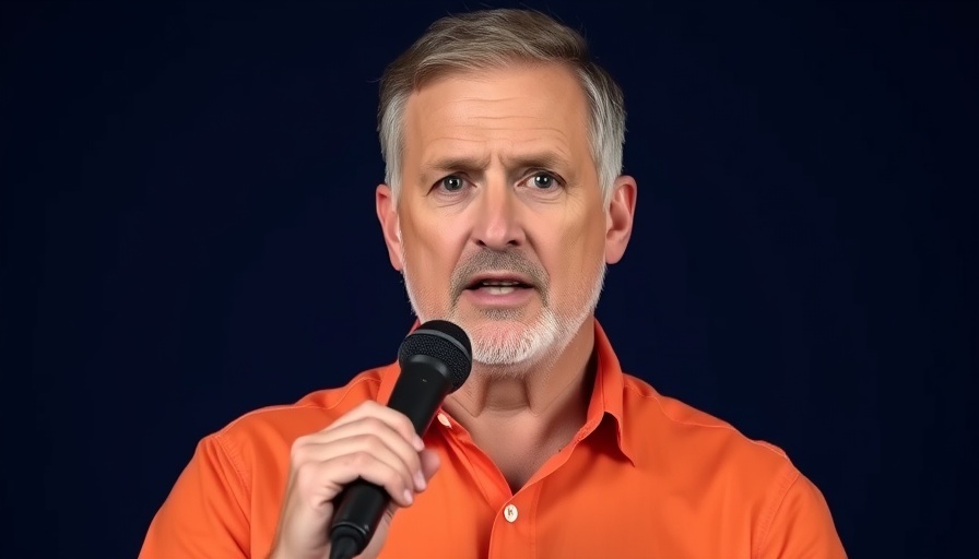 Man discusses turmeric benefits in studio setup.
