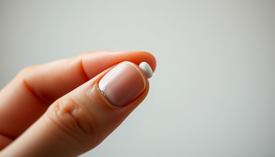 Close-up of a hand holding a statin pill, related to muscle pain side effects.
