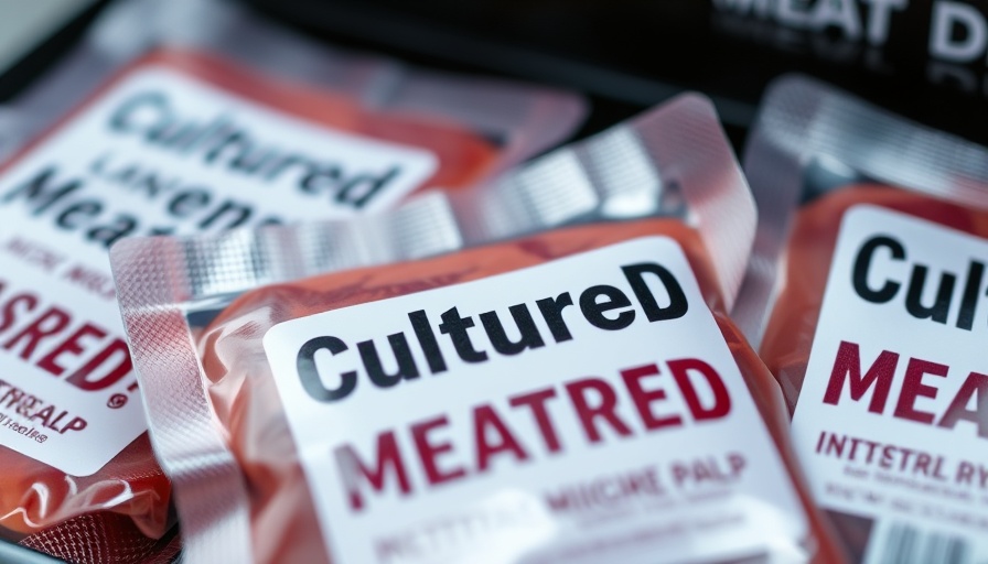 Packaged cultivated meat highlighting food safety features.