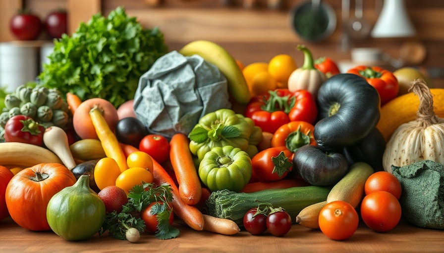 Vibrant array of fresh produce to lower cholesterol naturally.