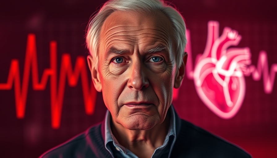 Informative visual on causes of heart disease with health expert.
