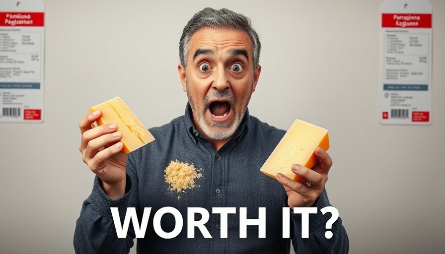 Comparison of grated Parmesan and Parmigiano Reggiano cheese.
