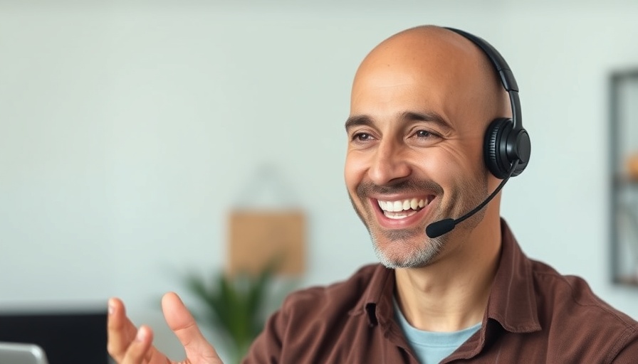 Man discussing if supplements are effective, wearing a headset.