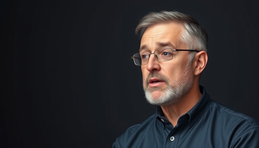 Middle-aged man discusses health tips on stopping sugar consumption.