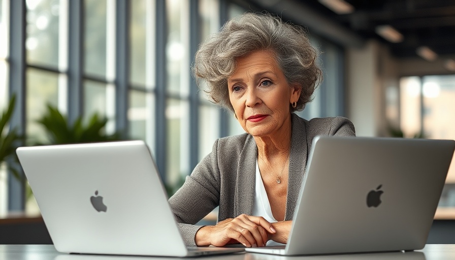Older woman reflecting on menopause and mental health by a window.