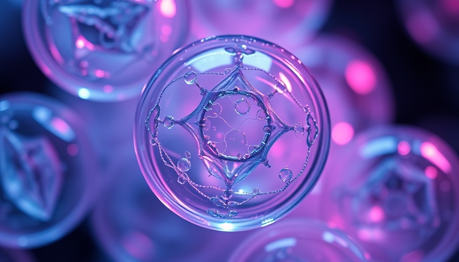 Intricate glowing cells related to dietary components causing cancer metastasis.