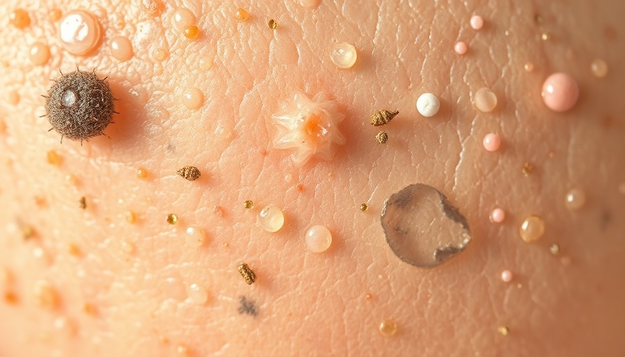 Close-up of diverse skin microbiomes influenced by ancestral diets.