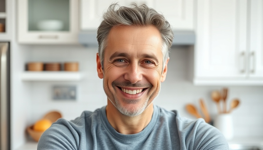Mature man in kitchen asking if it's safe to cook with olive oil.