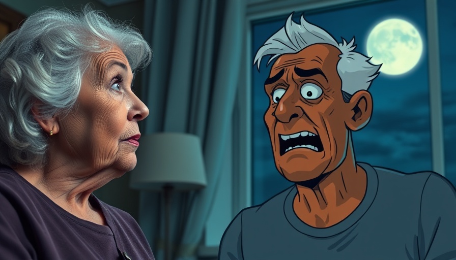 Nighttime Heart Attack Warnings visualized with surprised woman.