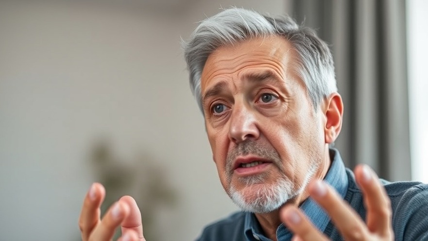 Middle-aged man discusses dietary choices for blood sugar and family wellness.