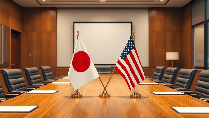 Boardroom with Japanese and U.S. flags, symbolizing health care collaboration.