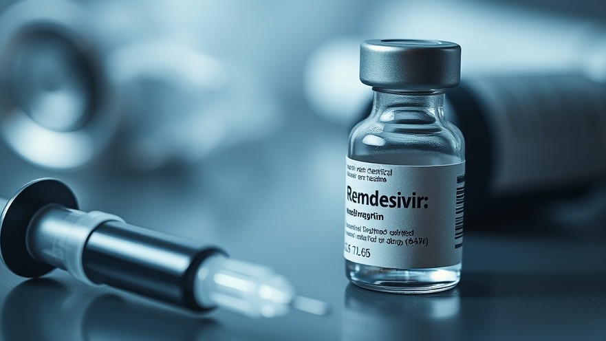 Close-up of Remdesivir vial and syringe, symbolizing COVID-19 treatment advancements.