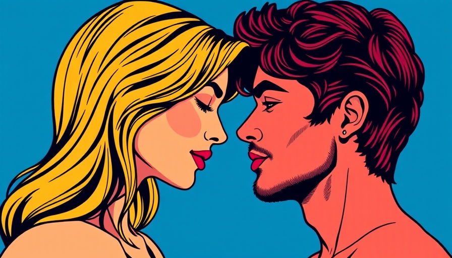 Pop art illustration of codependency relationships