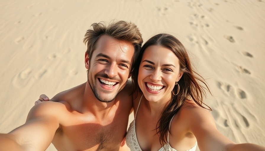 Supporting aging parents on the sunny beach, capturing moments together.