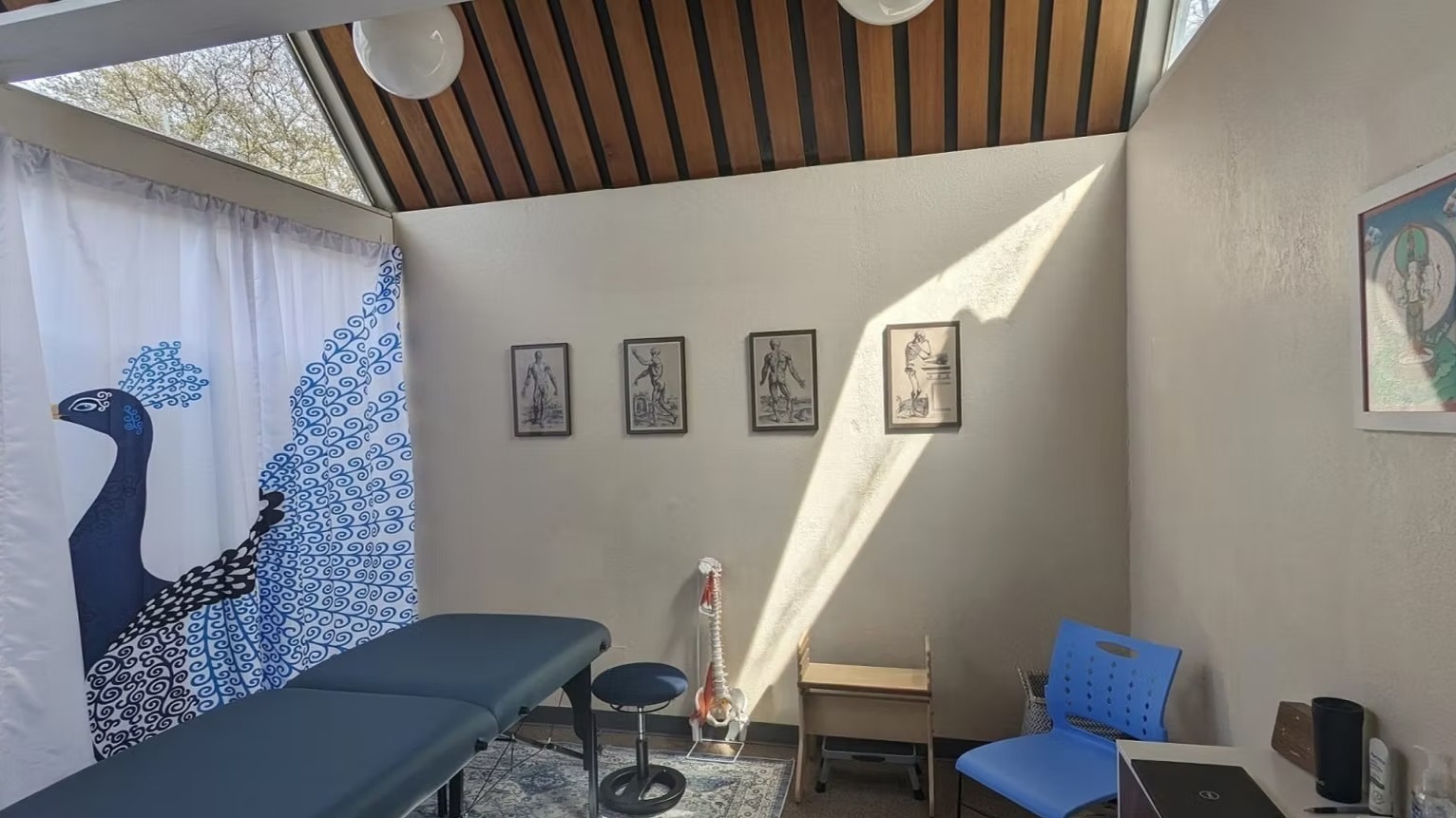tranquil room used by James Tremblay for his Rolfing treatments and can answer what is rolfing