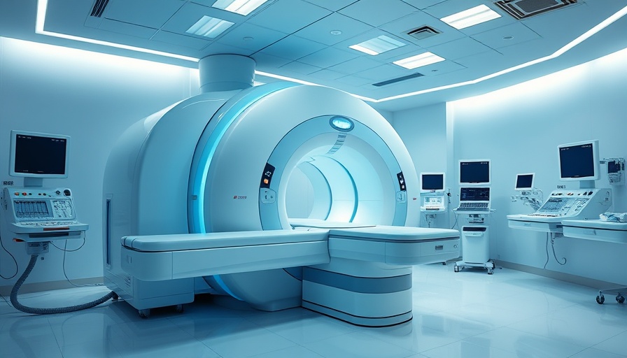 Modern MRI machine in a hospital for foetal MRI in diagnosing brain anomalies.