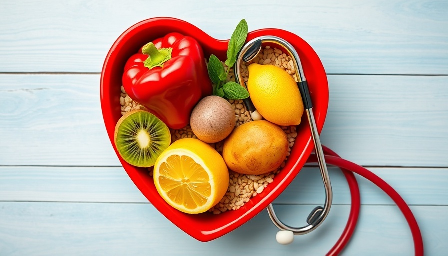 Heart-shaped dish with healthy foods representing nibbling diet cholesterol benefits.