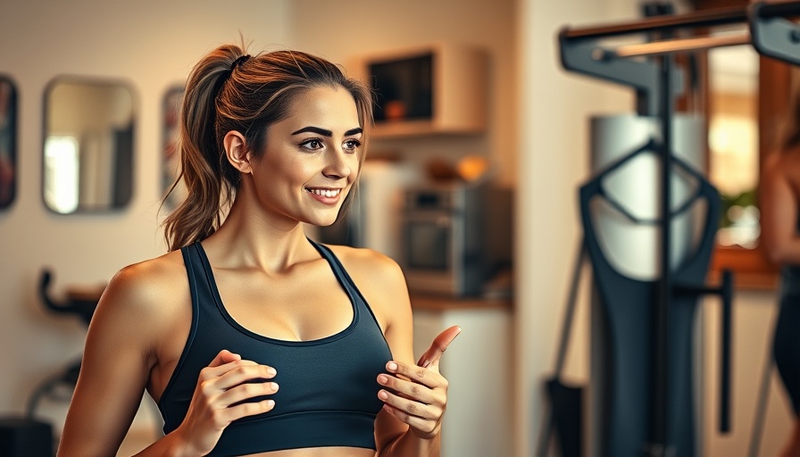 Young woman discussing low-impact workouts gear.