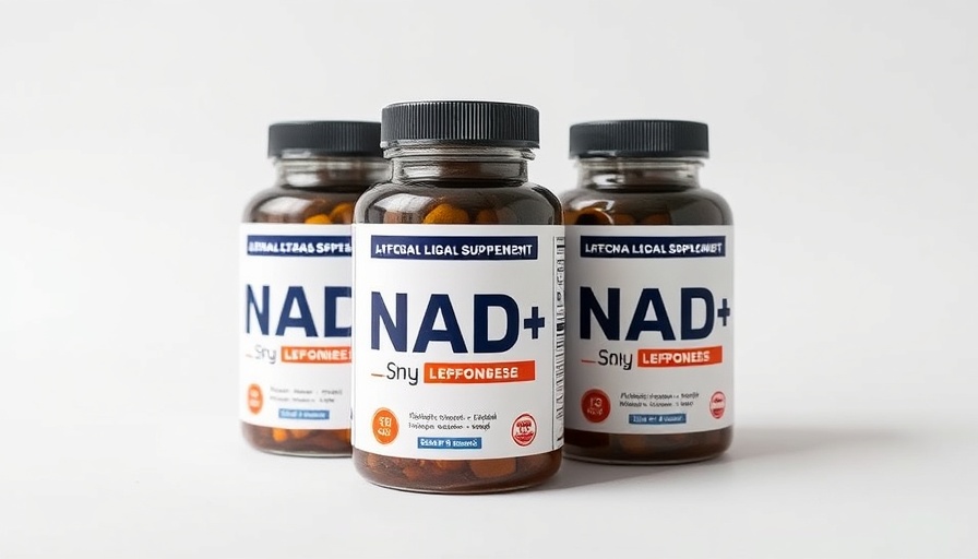 Top NAD+ supplements including three distinct bottles.