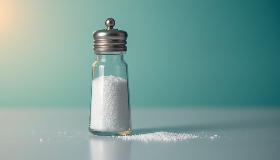 Salt shaker on table, linked to MASLD and liver risks.