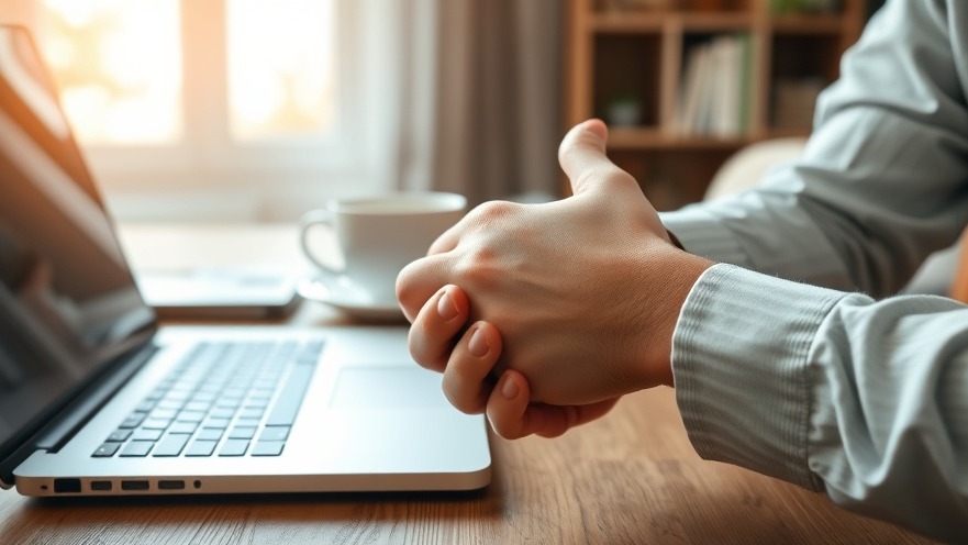 Close-up of hands showing wrist discomfort for carpal tunnel relief advice.
