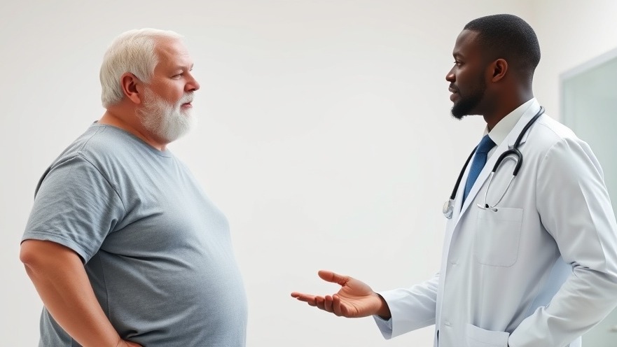 Middle-aged patient discusses SGLT2 Inhibitors with doctor in modern clinic.