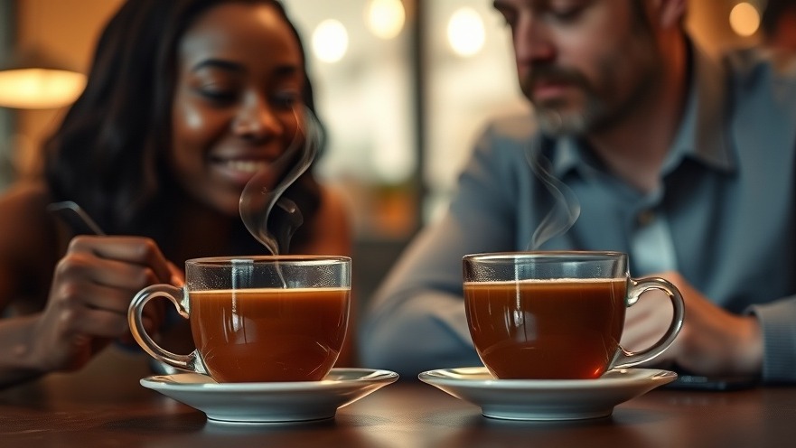 Close-up of a couple enjoying tea, a healthy lifestyle choice for morning energy.