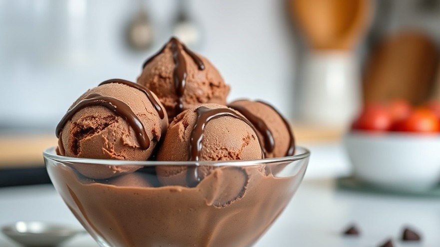 Delicious chocolate ice cream dessert, a healthy dessert alternative from Will Tennyson recipes.