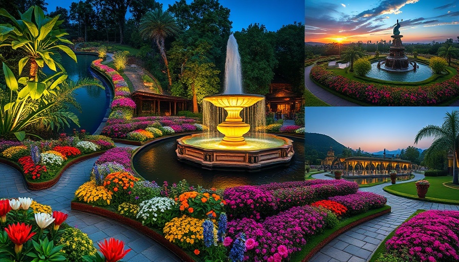 Stunning collage of must-visit botanical gardens.
