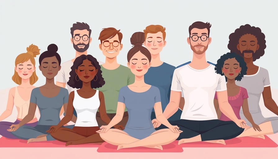 Diverse people meditating peacefully, illustrating mindfulness.