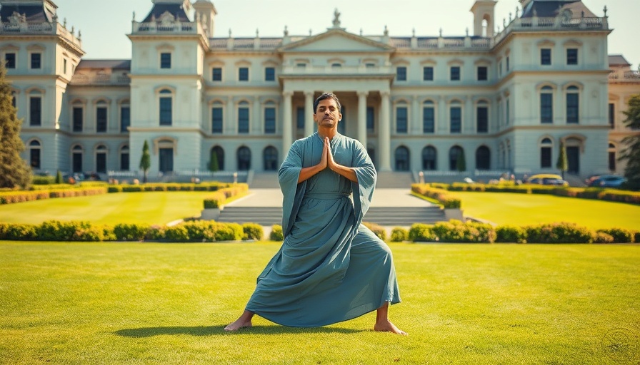 Person practicing mindfulness in acting, serene outdoor scene.