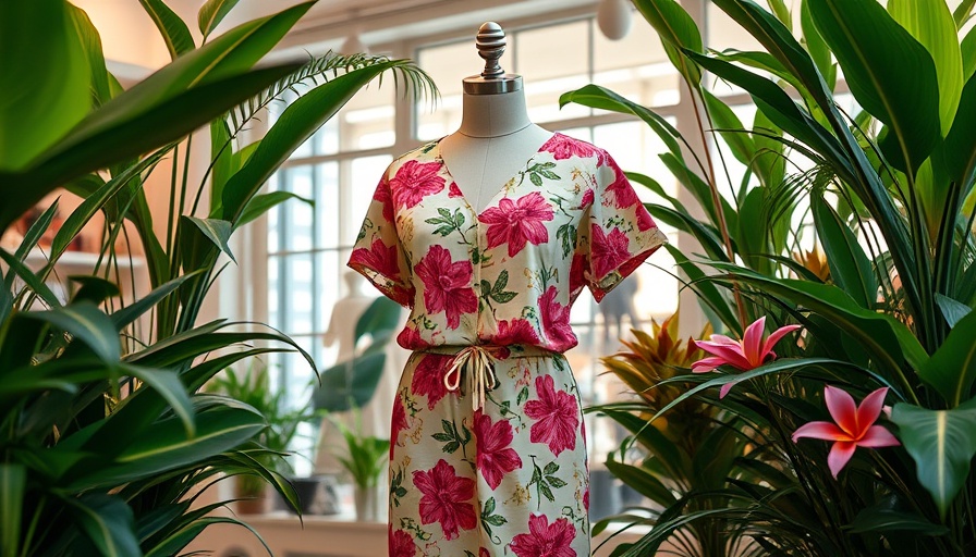 Chic Anthropologie summer fashion discount display in boutique.