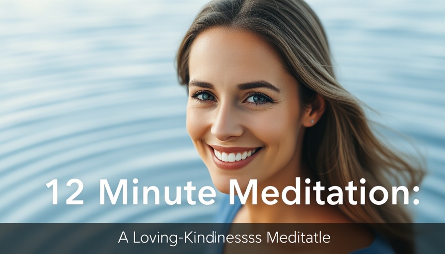 Loving-Kindness Meditation guide with serene portrait in blue.