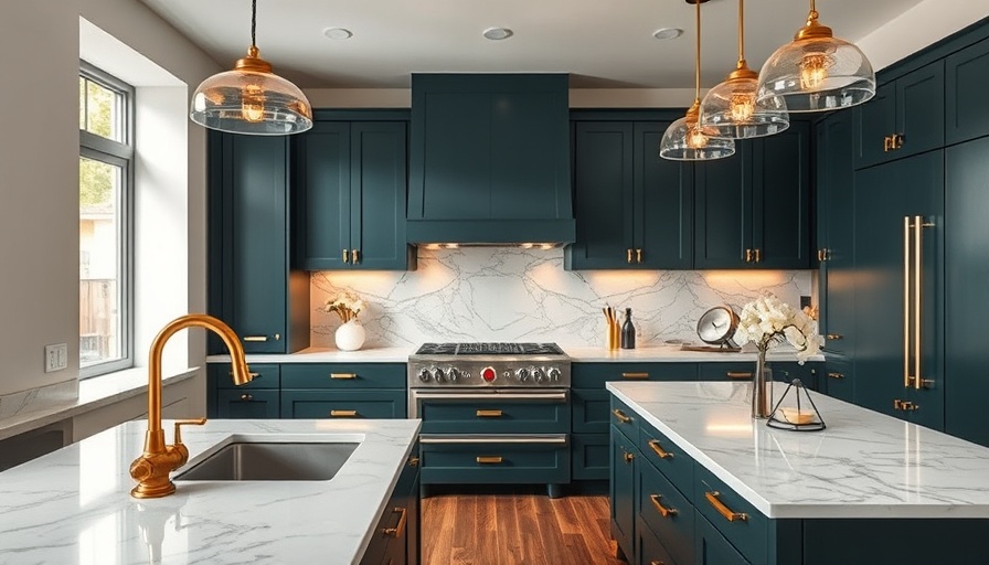 Modern kitchen design with luxury elements like marble countertops.