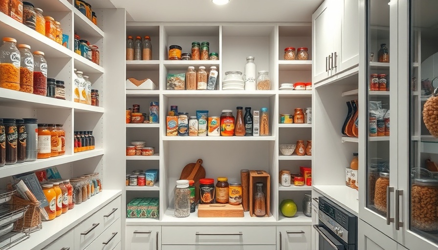 Organized pantry showcasing superior solutions for kitchen storage.