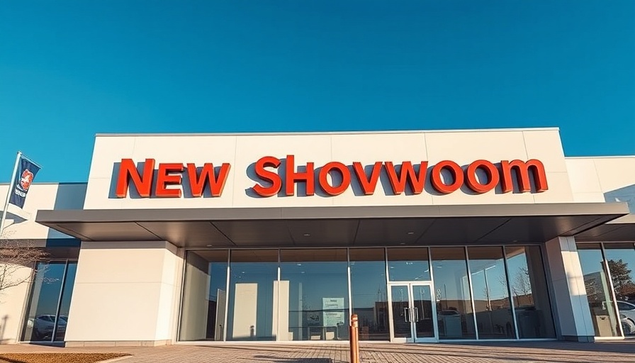 Modern showroom exterior in Calgary for home remodeling service.