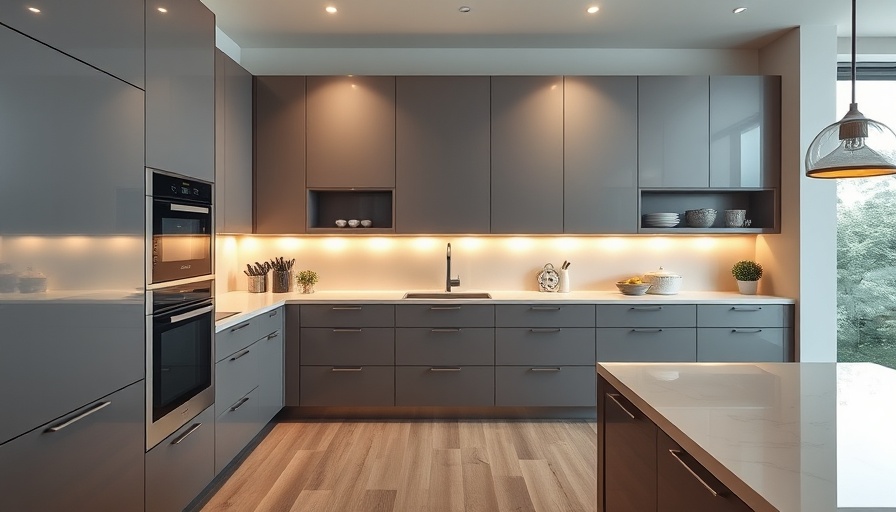 Modern kitchen with flush inset appliances.