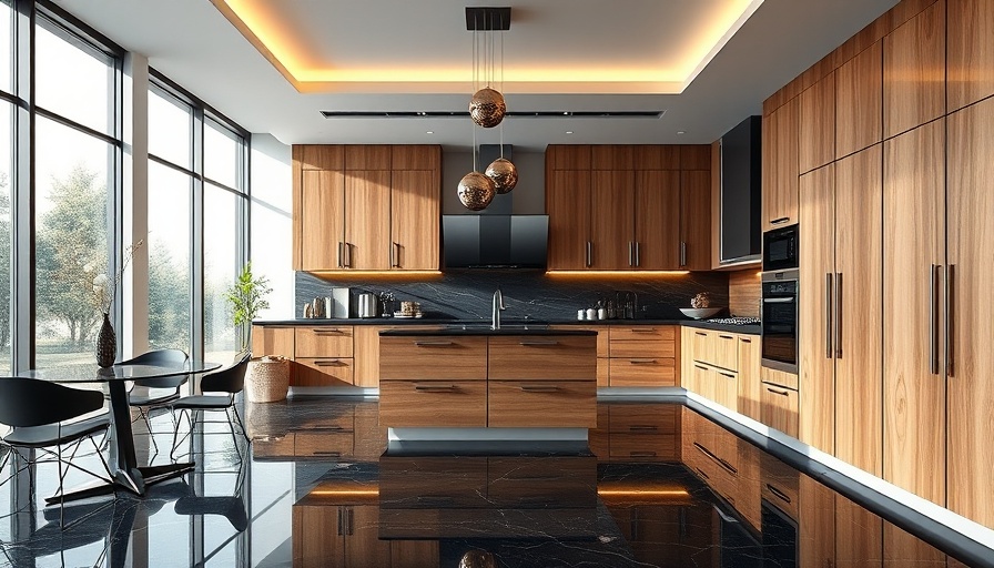 Modern kitchen at 2025 Spring Home Shows with elegant design.