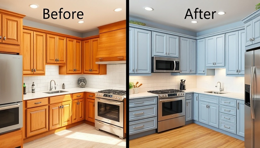 Before and after kitchen remodeling transformation.