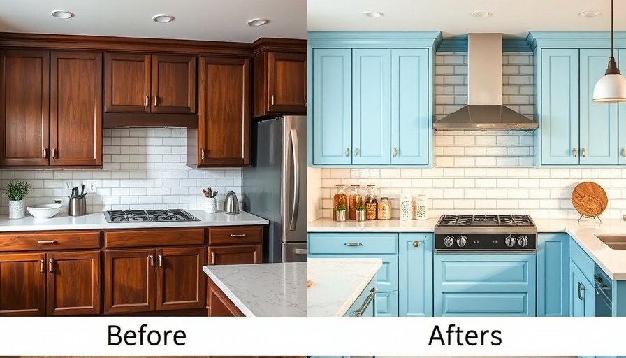 Creative kitchen ideas on a budget 2023: before and after cabinet upgrade.
