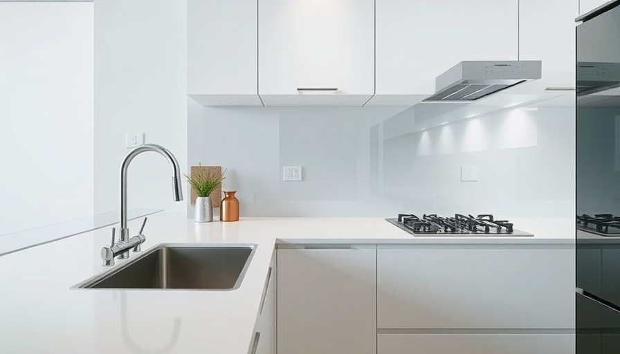 Sleek modern kitchen showcasing kitchen design trends 2025.