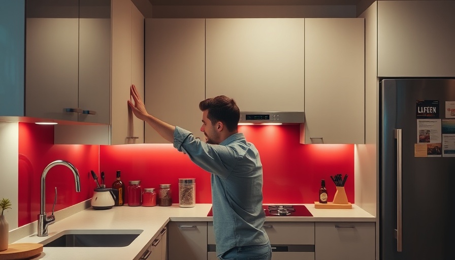 Modern custom cabinets for home storage solution in kitchen.