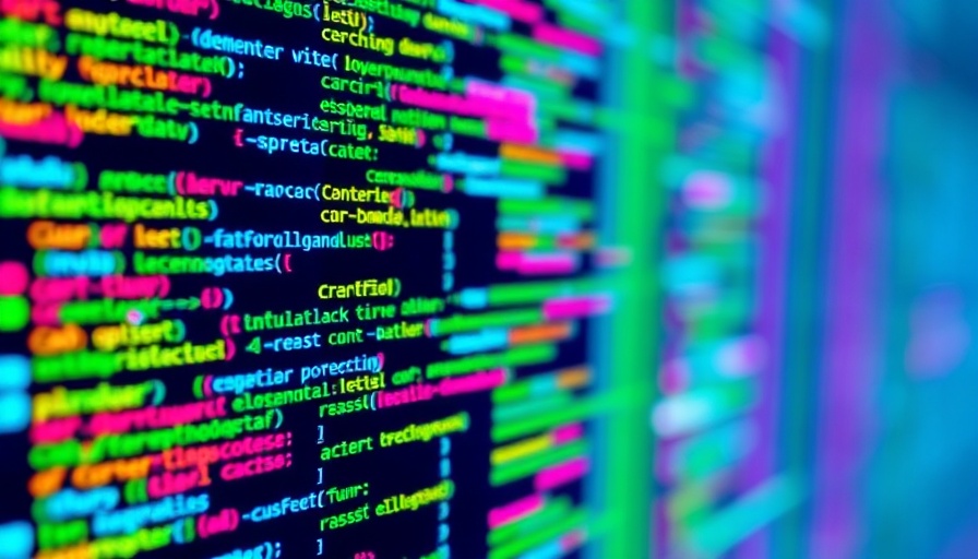 Complex lines of computer code highlighting AI project failure rates.