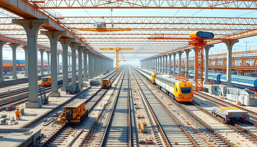 California high-speed rail project under construction with machinery.