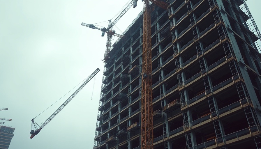 Construction site with cranes and building, highlighting contractor confidence fallout.