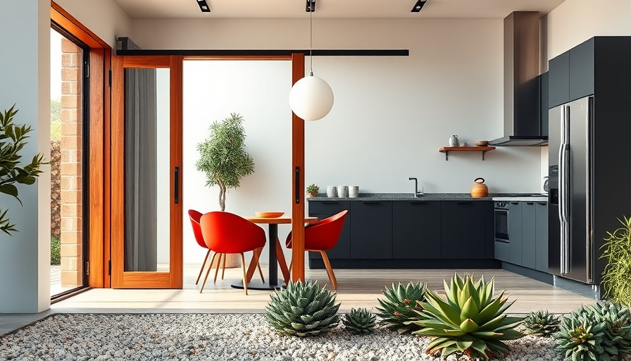 Modern kitchen remodeling with minimalistic design and outdoor elements.